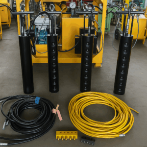 Fracturador hidráulico con pistón botones motor diésel